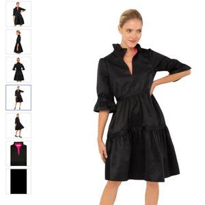Gretchen Scott Black Taffeta Dress